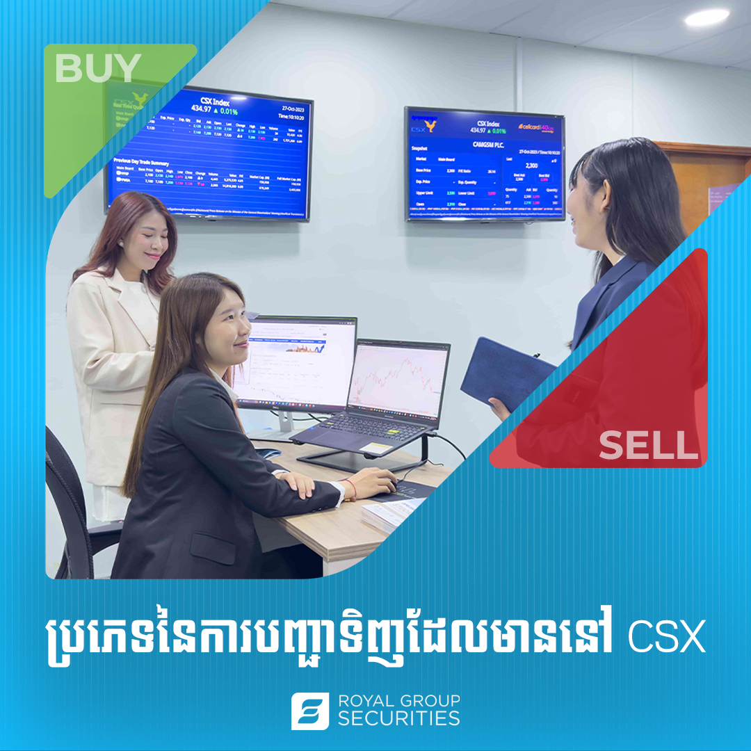 ប្រភេទនៃការបញ្ជាទិញដែលមាននៅ CSX